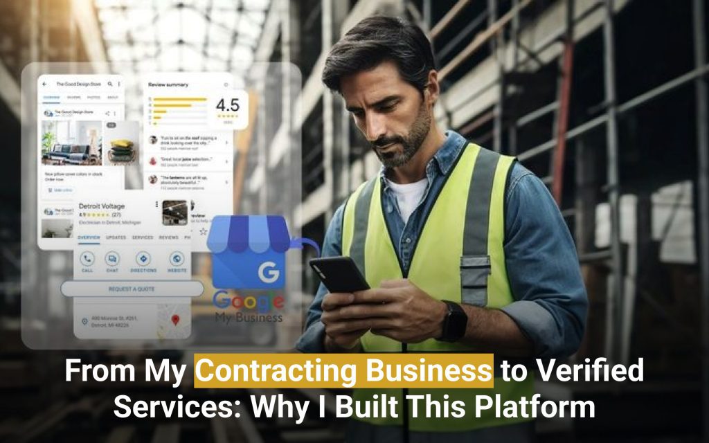 From My Contractor Business to Verified Services: Why I Built This Platform